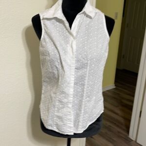 #292 Button up white blouse